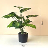 Dieffenbachia Dumb canes Artificial Plant with Pot - Lifelike Plastic Plants