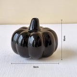 Elegant Black Pumpkin Ceramic Showpiece – Stylish Home Decor