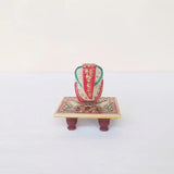 Ganpati Murti Divine Marble Chowki Ganesh Idol - Handcrafted Blessings for Home & Office