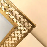 Gold Finish Metal Photo Frame For Table Decor