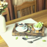 Handcrafted Wooden Tray for Serving Tea, Coffee and Snacks