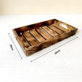 Handcrafted Wooden Tray for Serving Tea, Coffee and Snacks