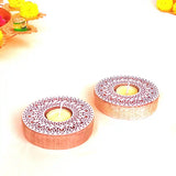 Handmade Wooden Block Print Tea Light Candle Holder | Perfect for Diwali, Rangoli & Home Décor