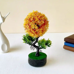 Maple Artificial Plant with Pot - Lifelike Plastic Plants