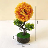 Maple Artificial Plant with Pot - Lifelike Plastic Plants