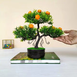 Mini Mandarin Artificial Tree Plant with Pot - Lifelike Plastic Plants