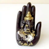 Palm Ganesha Divine Handcrafted Idol for Blessings and Decor, Ganpati Murti