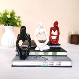 Thinker Showpiece Ceramic Art Statue Set of 3