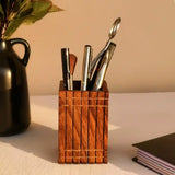 Wooden Pen Pencil Holder Organizer - Kitchen Utensils Holder