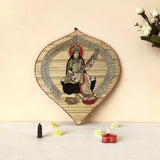 Divine Saraswati Wall Hanging made of Bamboo - Wall Decor