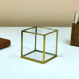 Cube Glass Terrarium Vase & Candle Holder