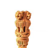 Wooden Ashok Stambh Pillar Statue - Handcrafted Ashoka Stambh Showpiece in 3 Sizes for Home Decor