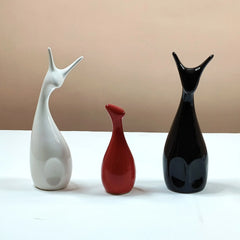 Deer Showpiece made of Ceramic - Figurine and Statues (Set of 3)