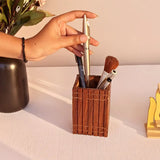 Handcrafted Wooden Pen Pencil Holder Organizer